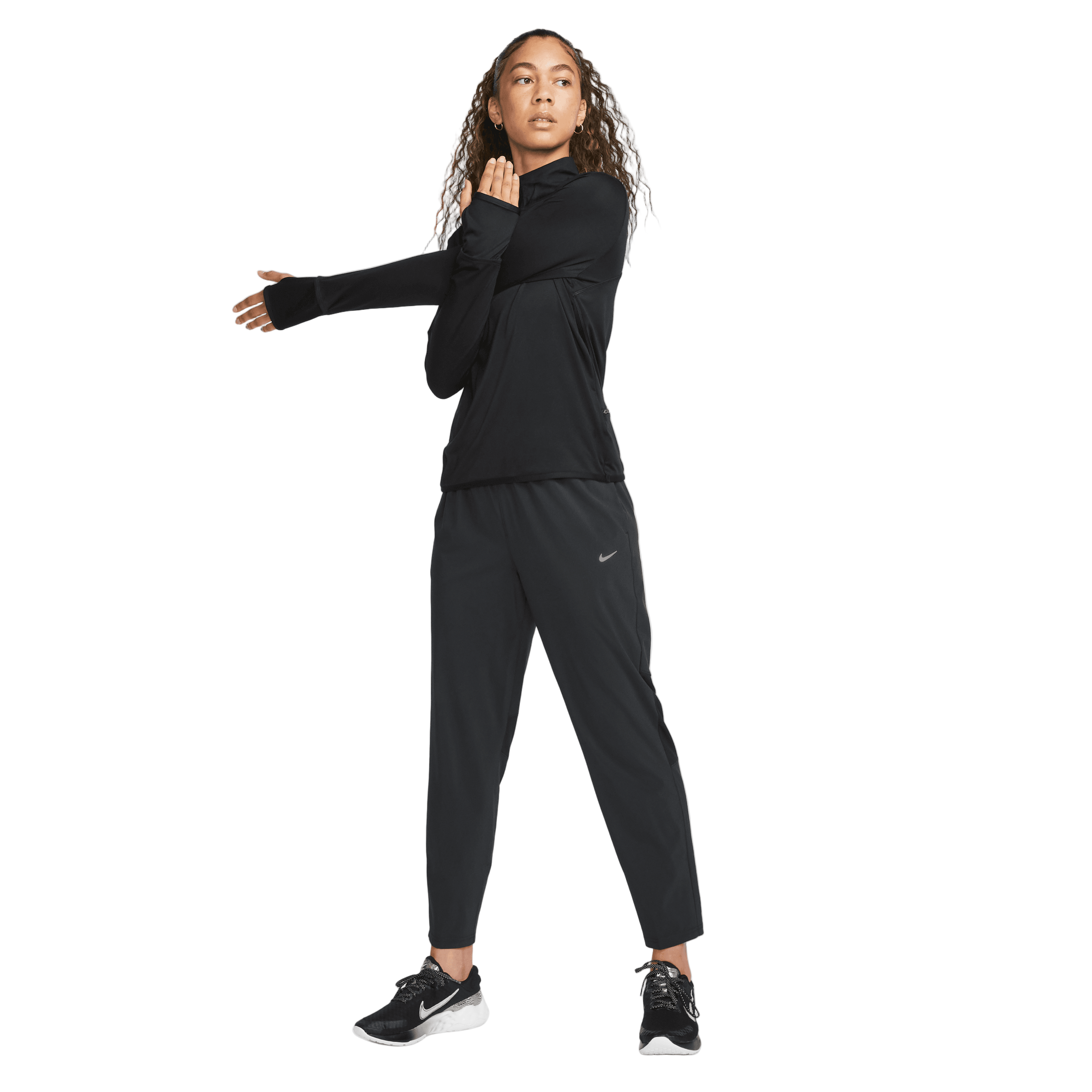 מכנסי ספורט 7/8 נשים - שחור